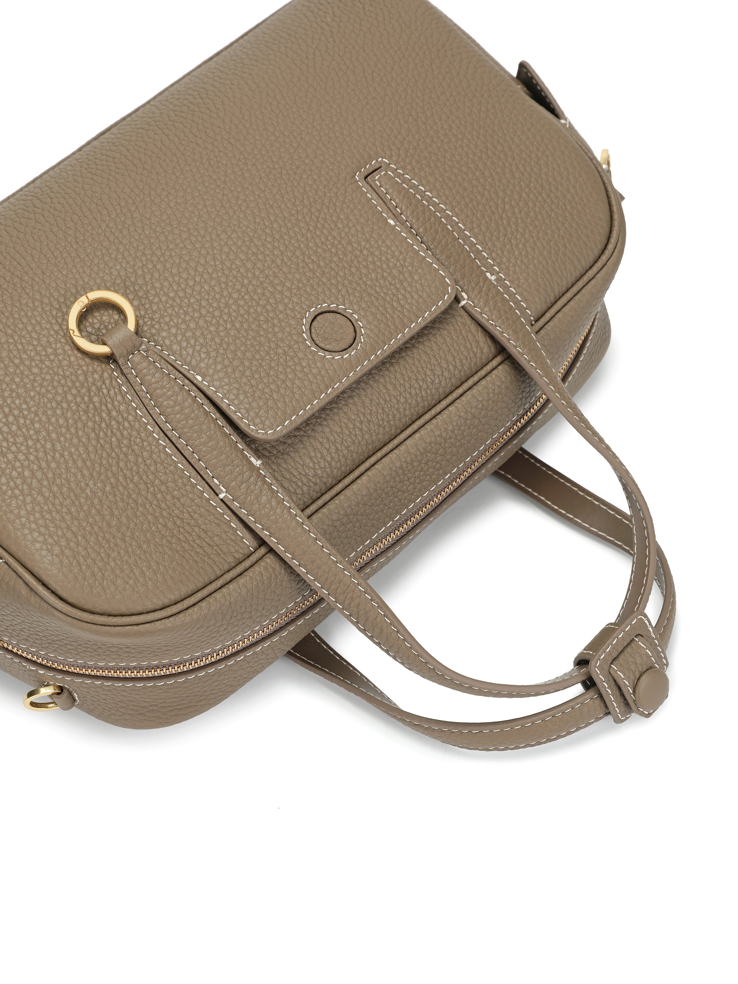 The Calder Leather Top-Handle Bag