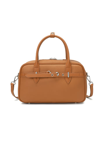 Vega - Women’s Genuine Pebbled Leather Satchel Handbag