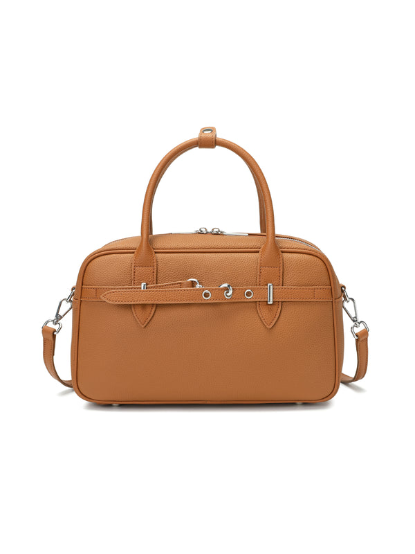 Vega - Women’s Genuine Pebbled Leather Satchel Handbag