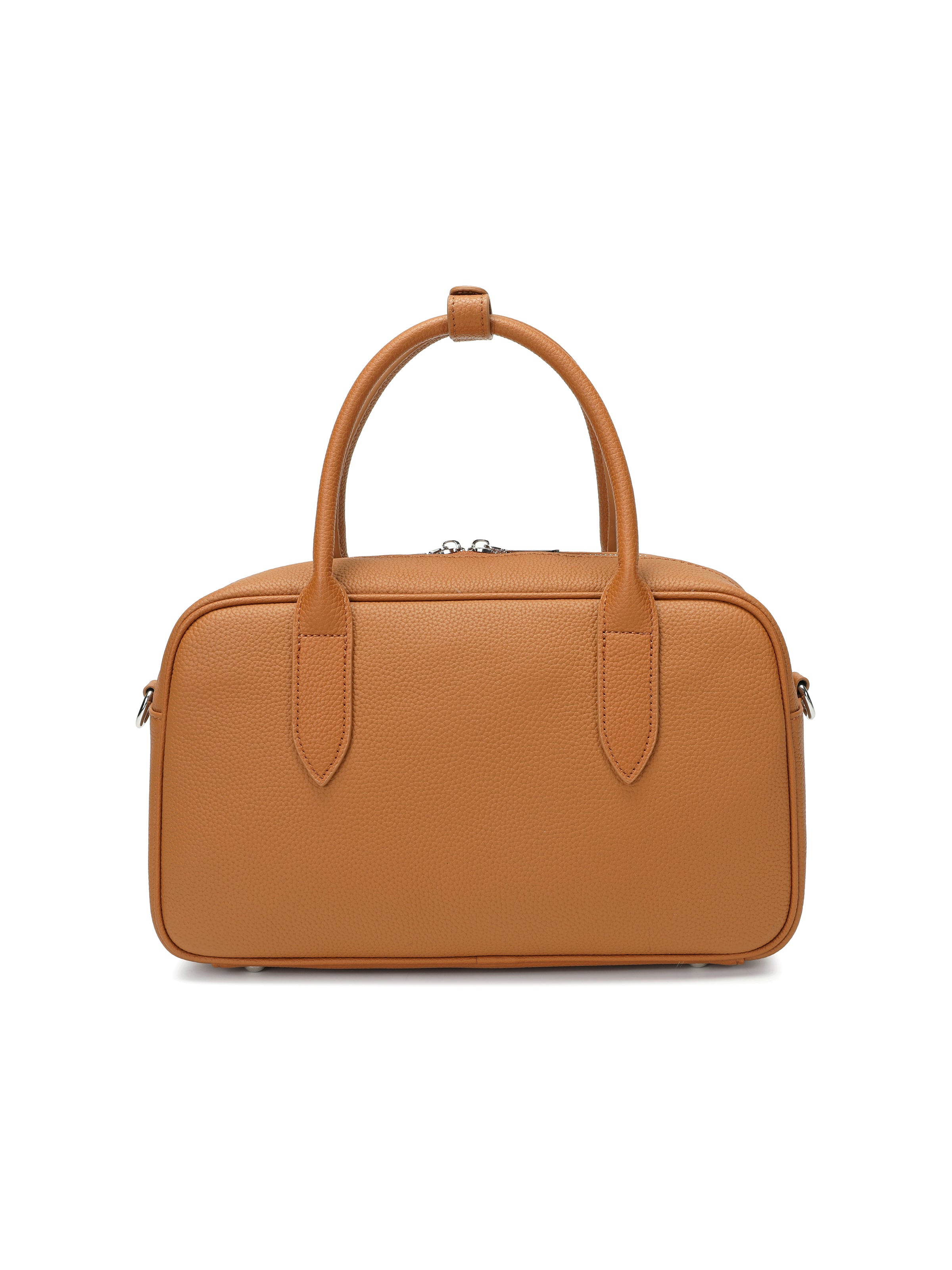 Vega - Women’s Genuine Pebbled Leather Satchel Handbag