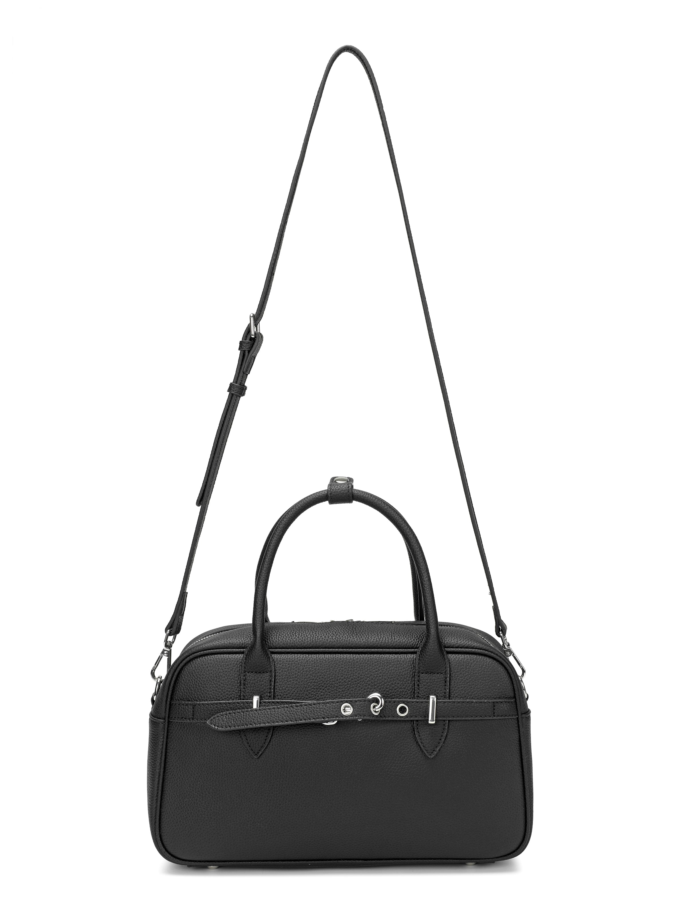Vega - Women’s Genuine Pebbled Leather Satchel Handbag