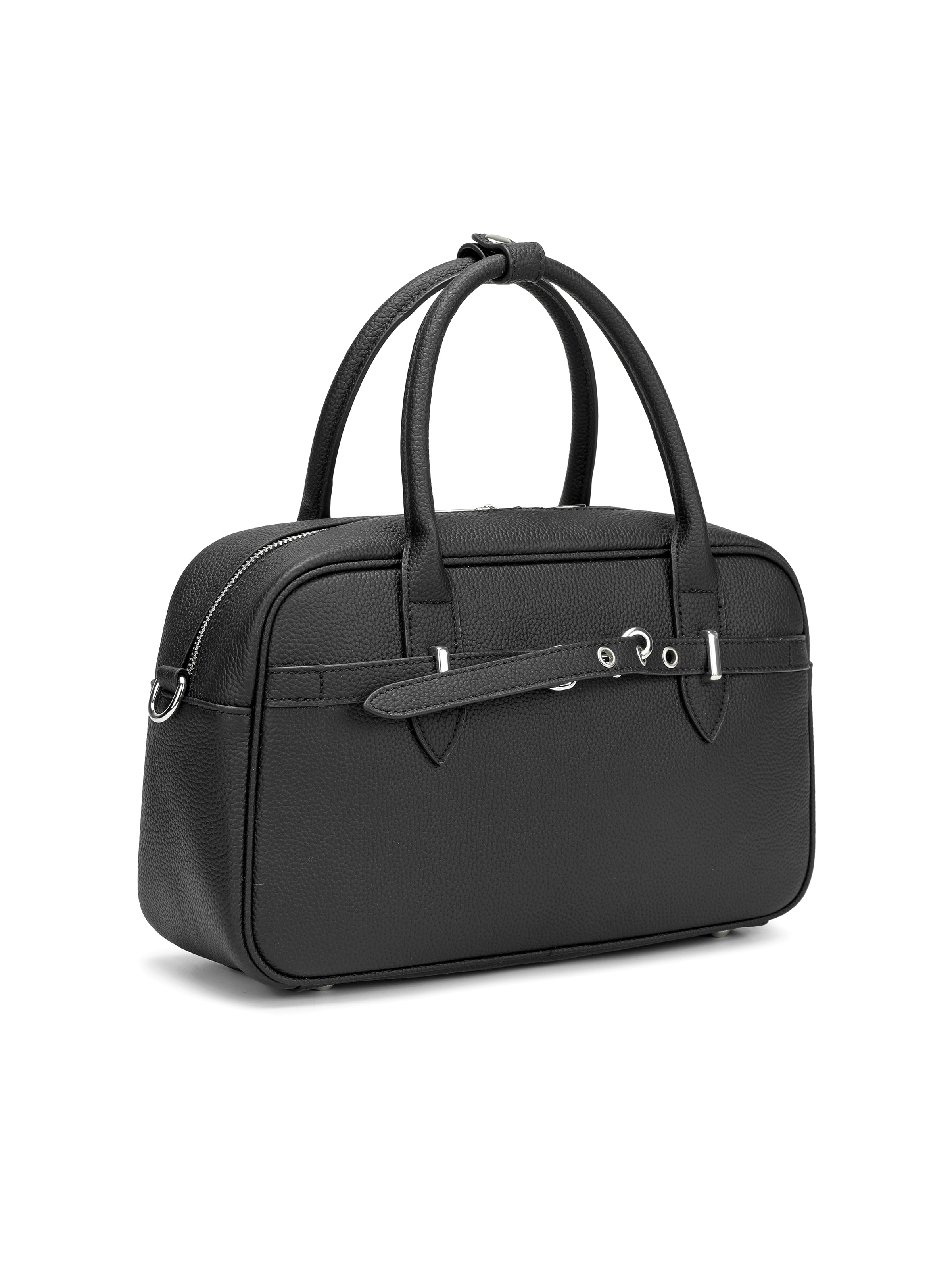 Vega - Women’s Genuine Pebbled Leather Satchel Handbag