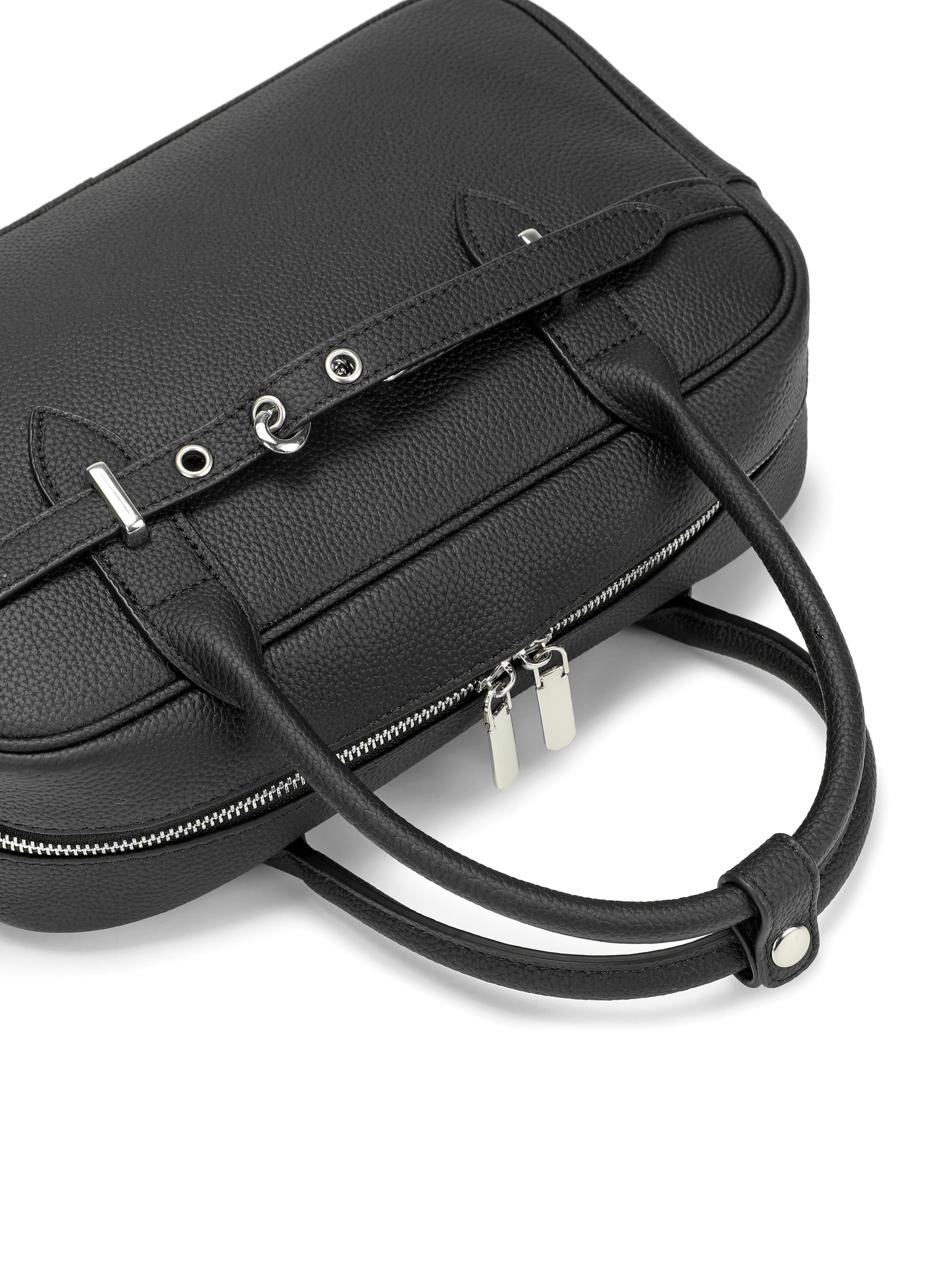 Vega - Women’s Genuine Pebbled Leather Satchel Handbag