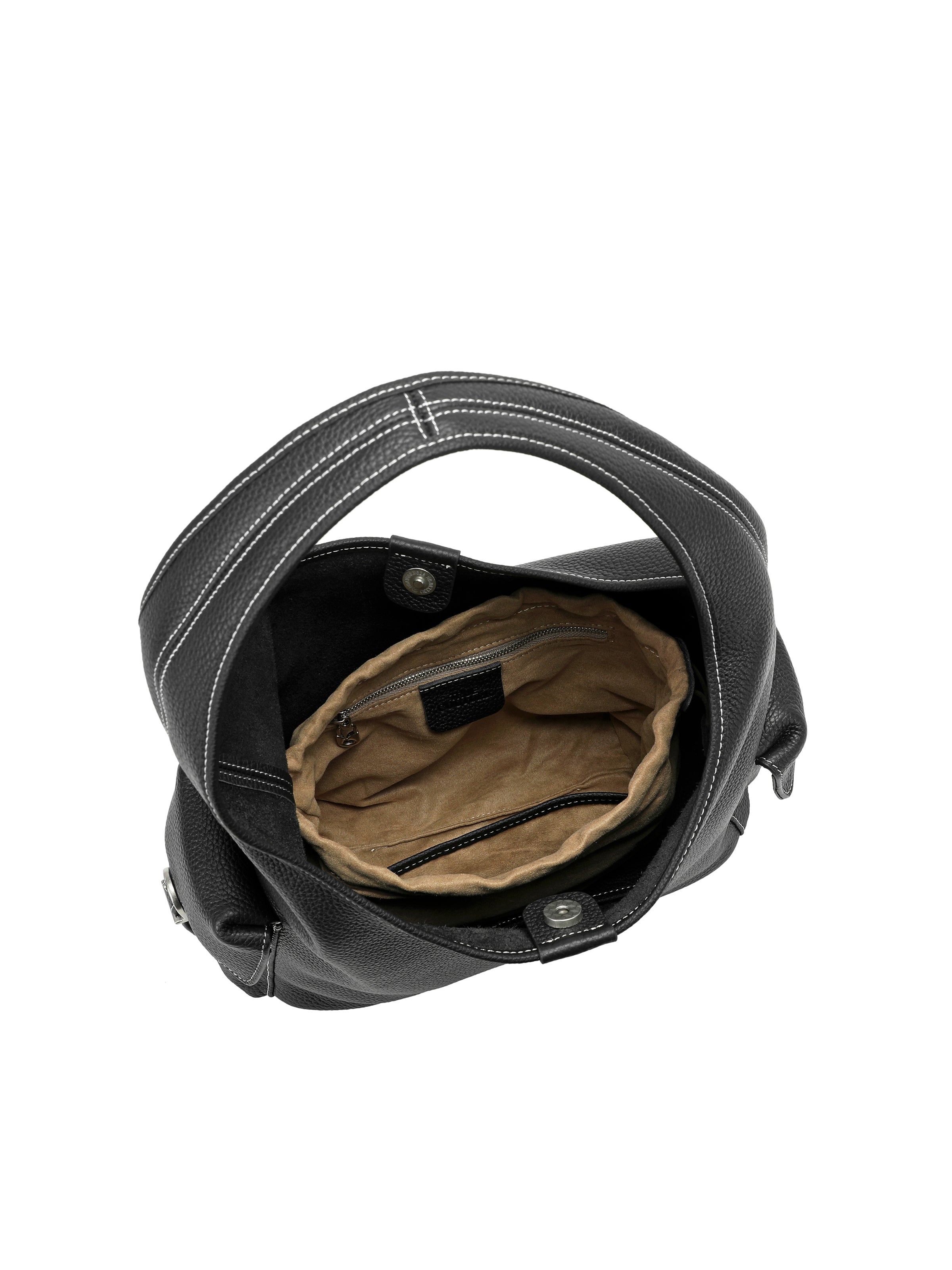 The Marais Pocket Hobo – Pebbled Leather Shoulder Bag