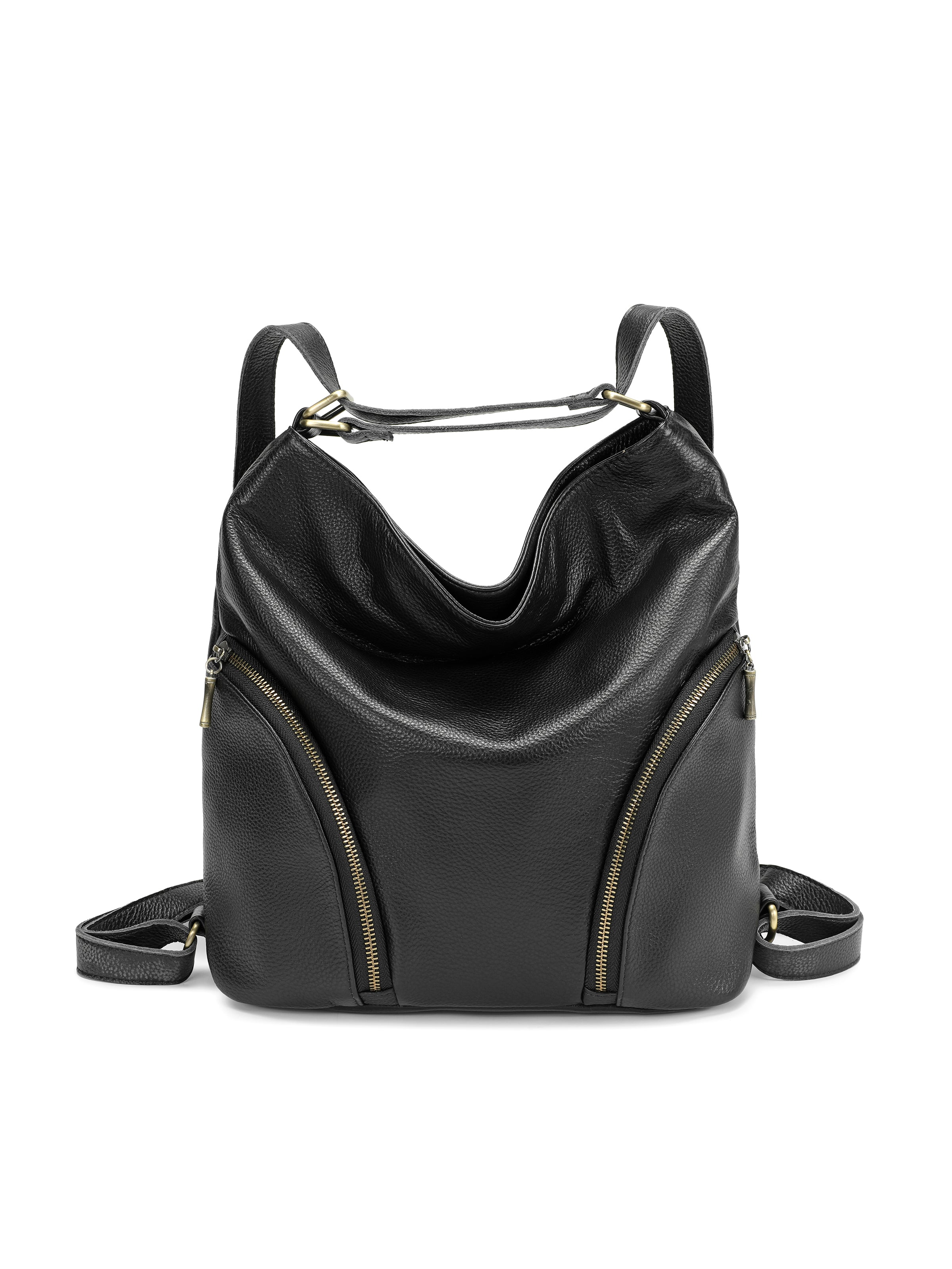Sandra - Slouch Leather Hobo Shoulder Bag