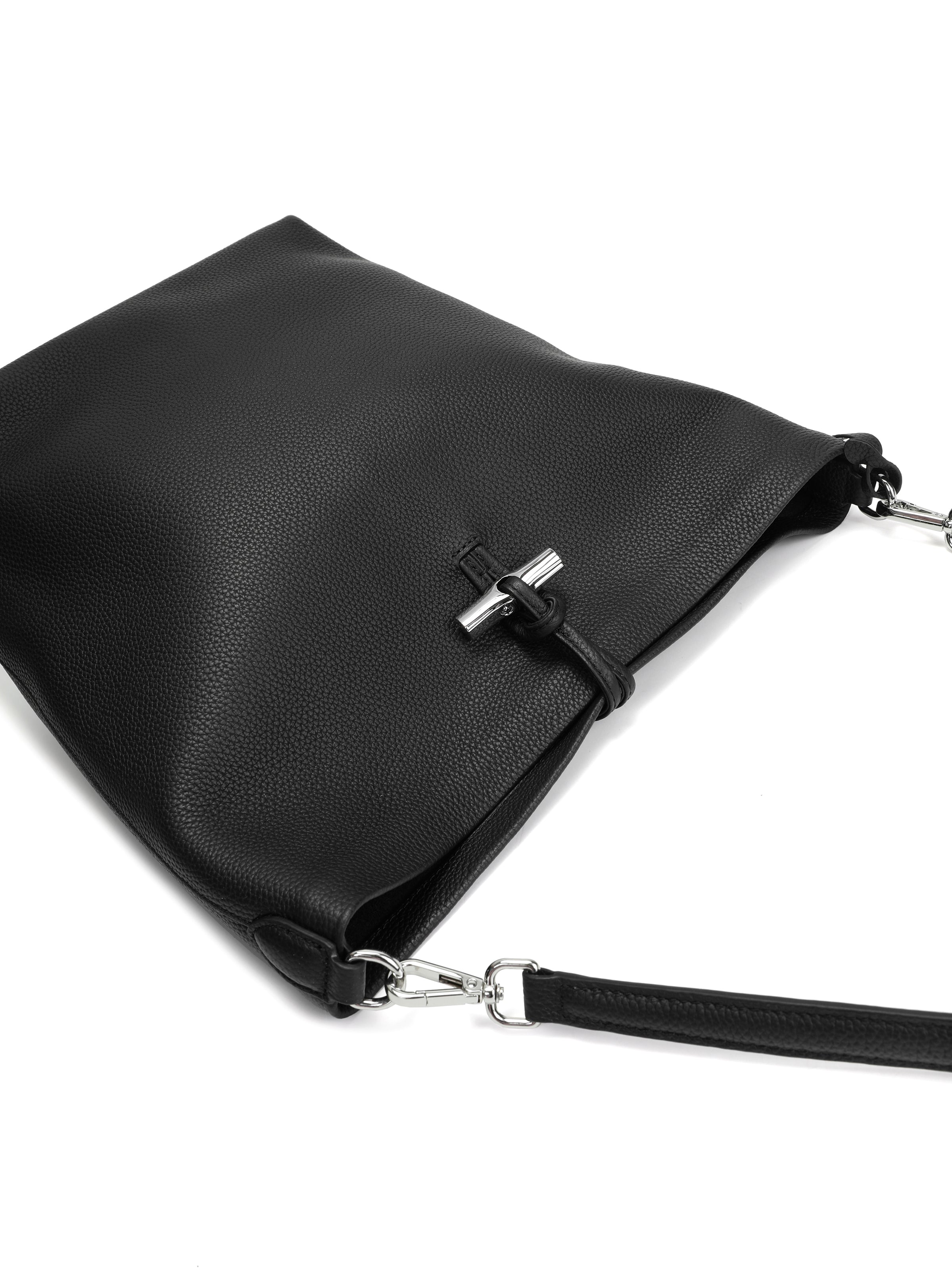 The Solenne Soft Hobo – Pebbled Leather Shoulder Bag