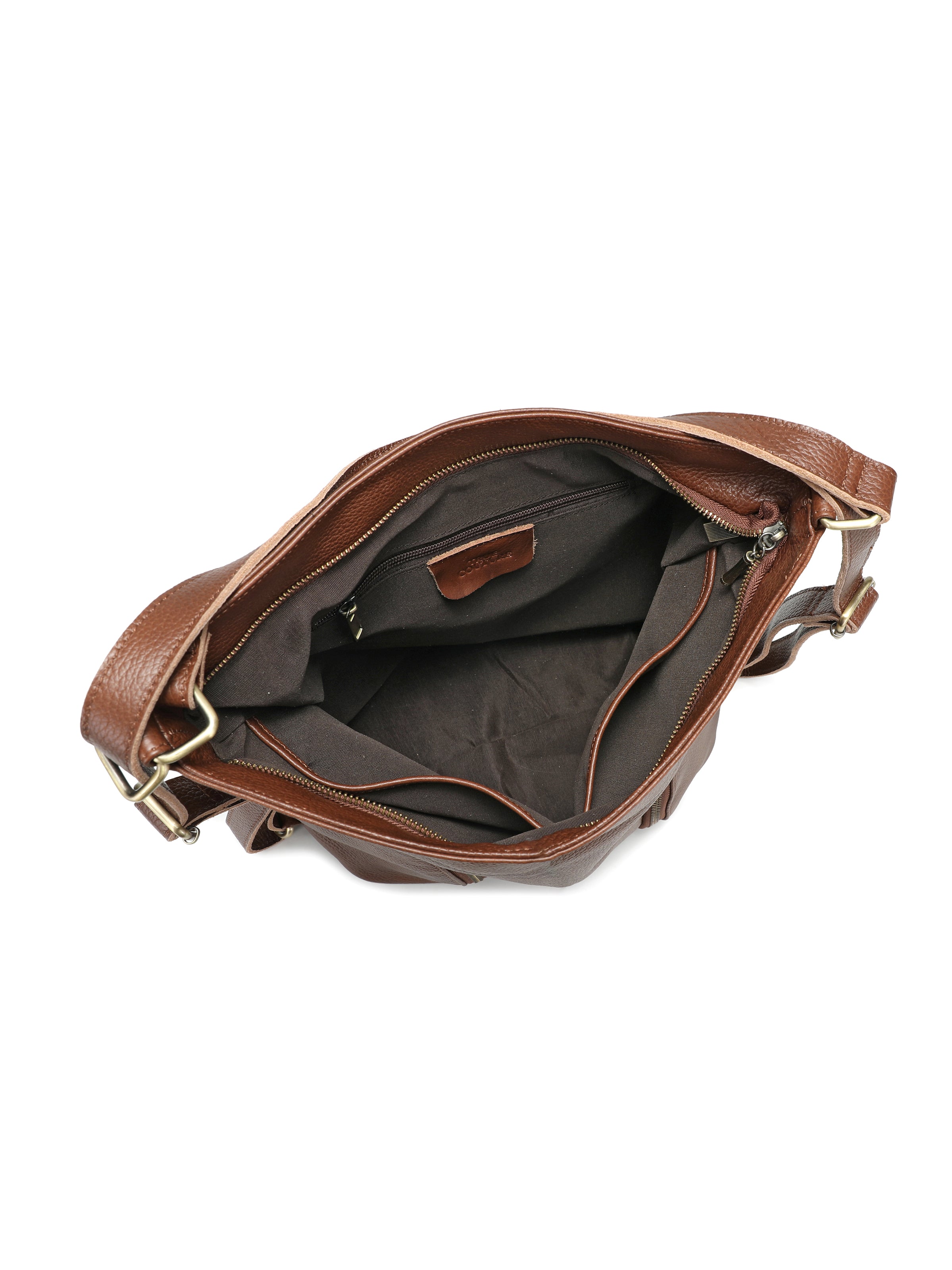 Sandra - Slouchy Leather Hobo Shoulder Bag