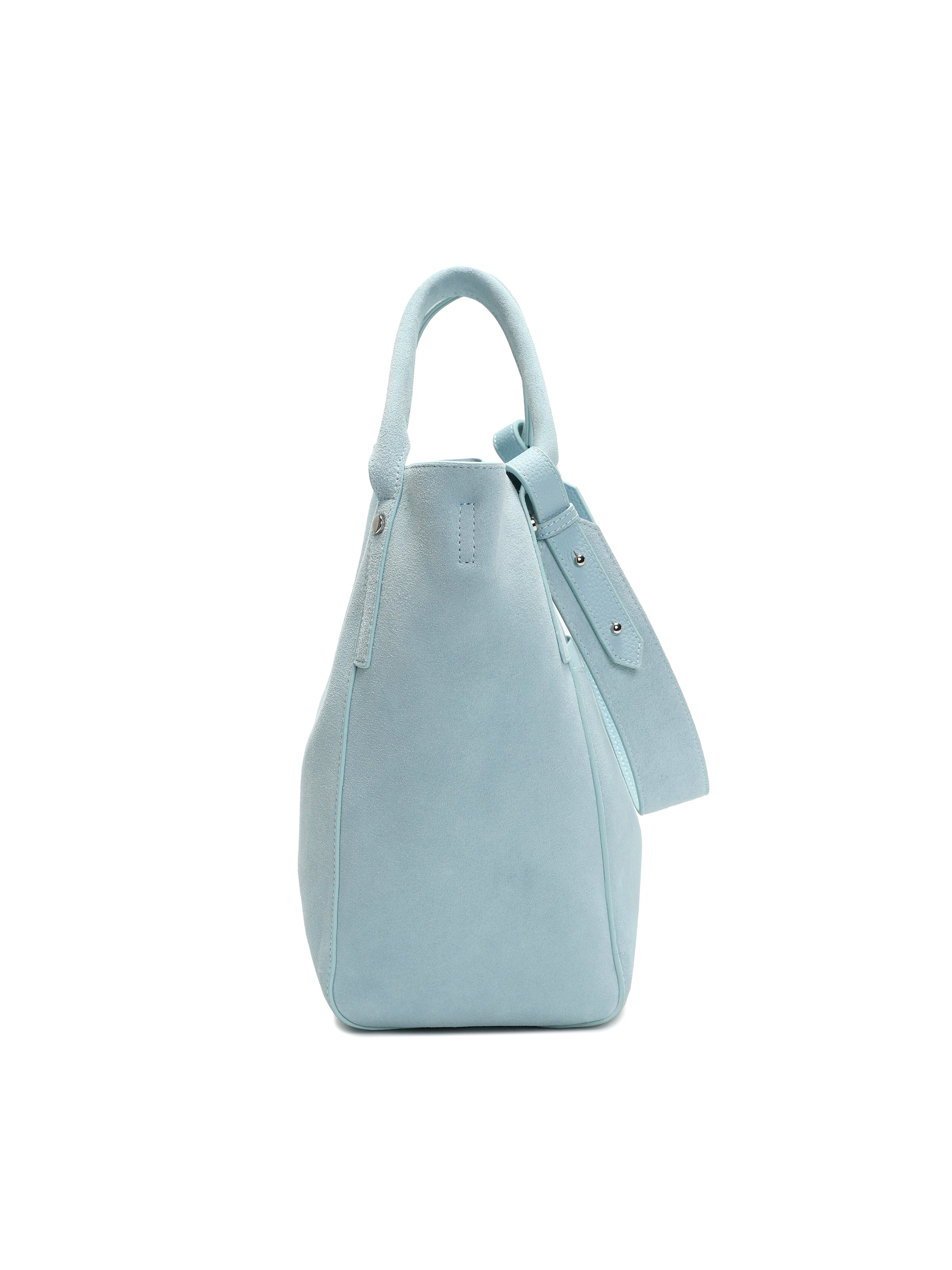 Waymark Baby Blue Suede Bag - The Essential tote