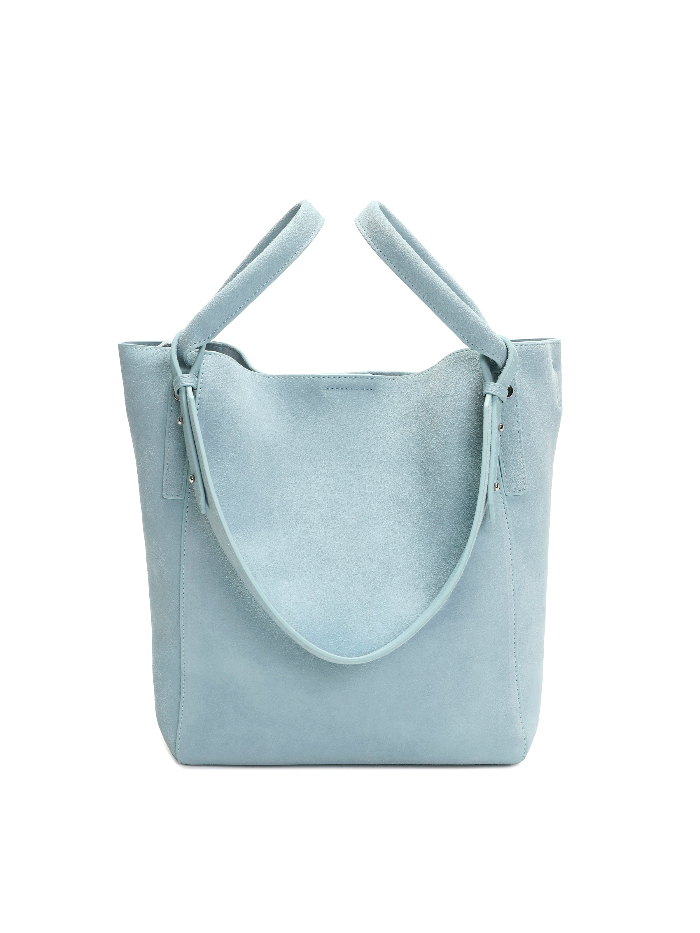 Waymark Baby Blue Suede Bag - The Essential tote