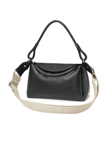Elaina - Everyday Leather Crossbody, Black