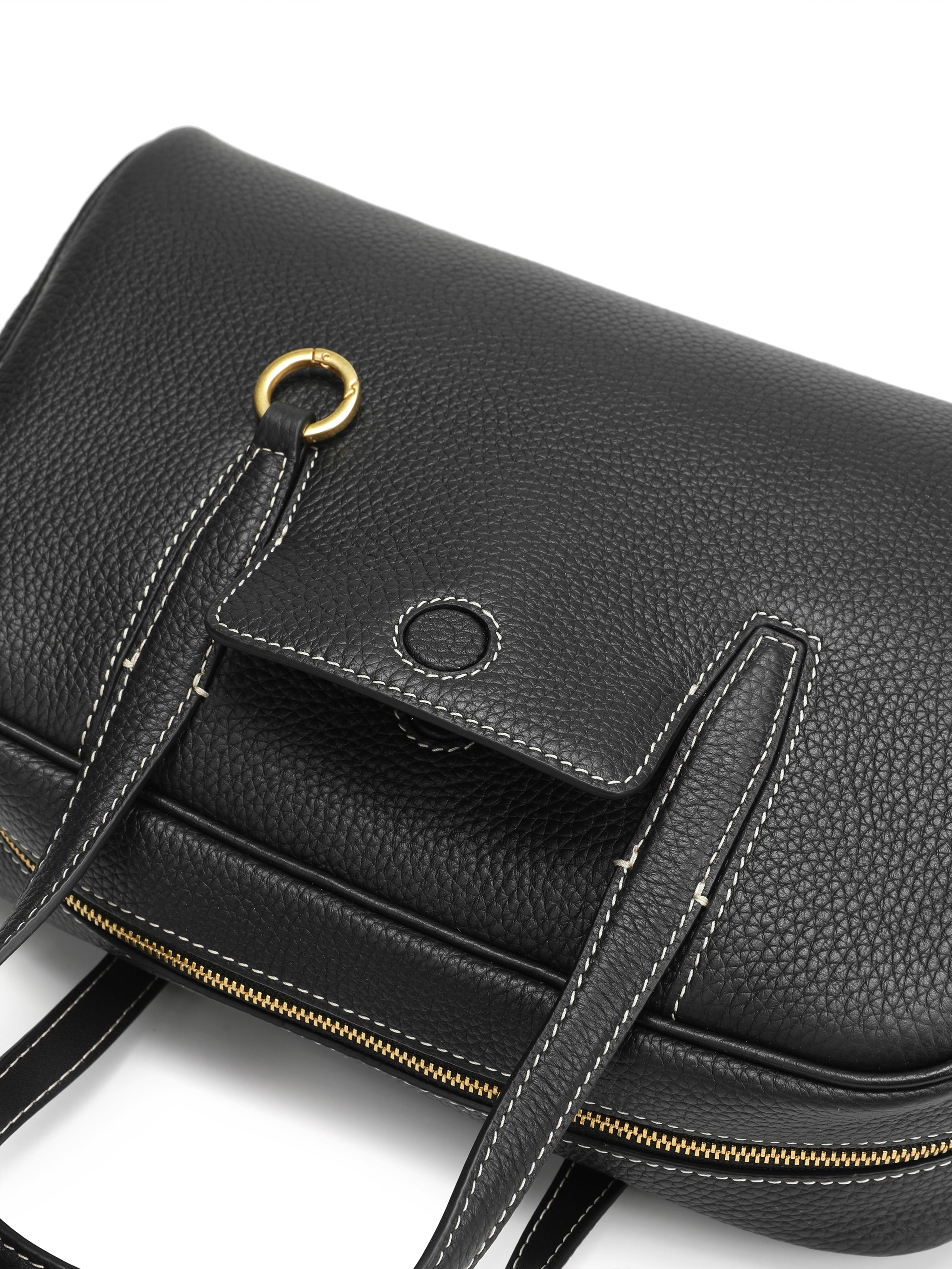 The Calder Leather Top-Handle Bag