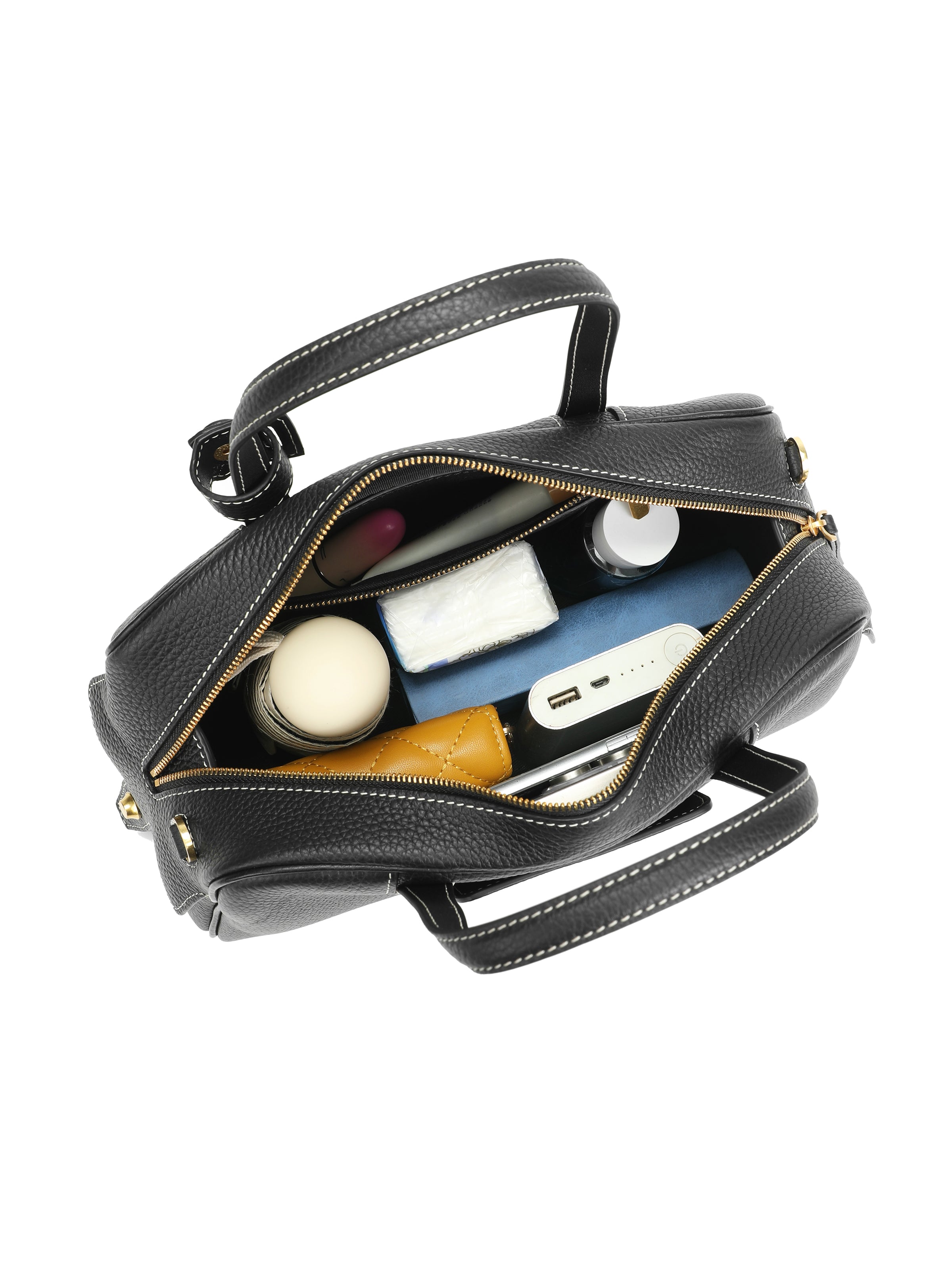 The Calder Leather Top-Handle Bag