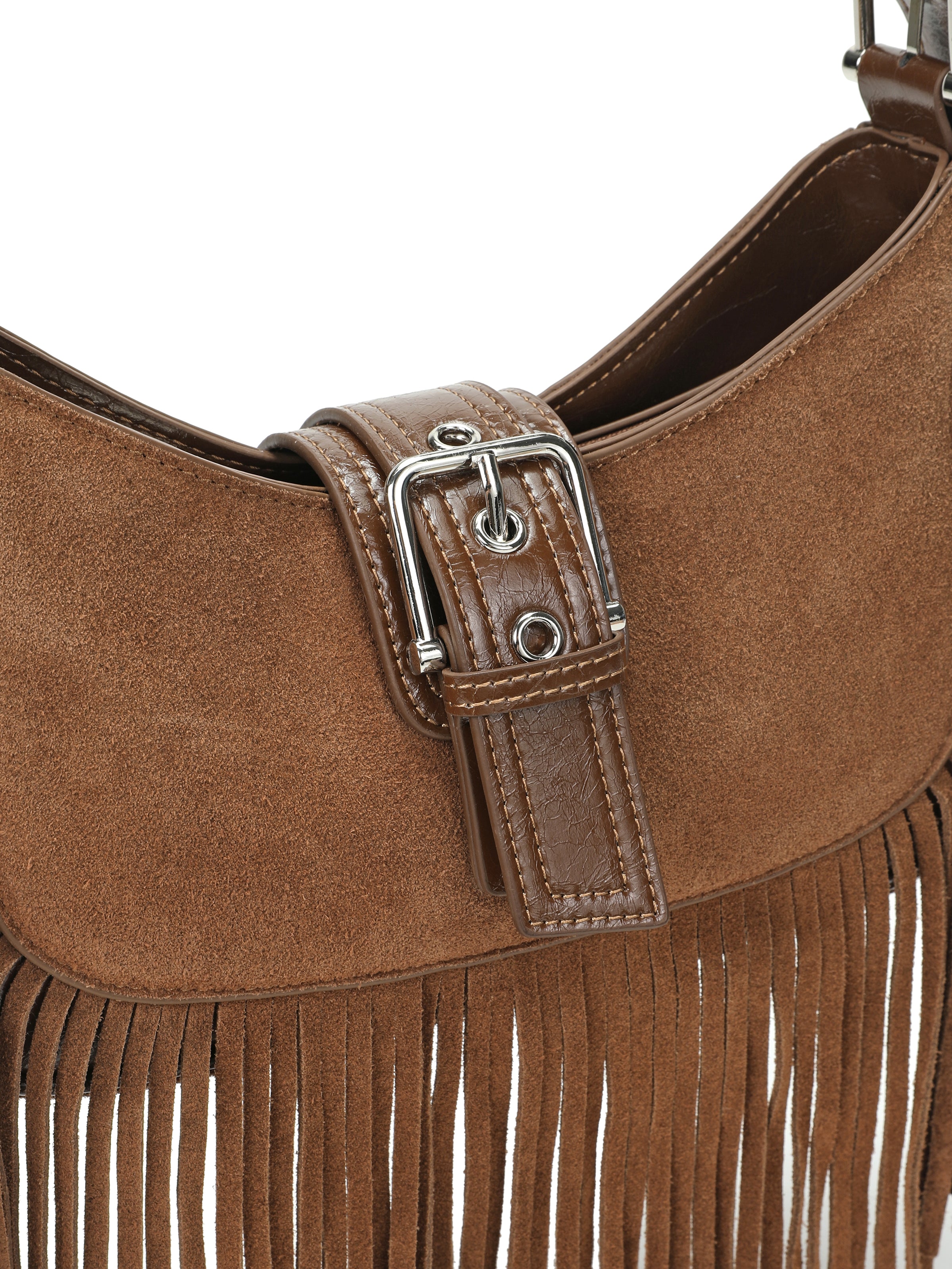 The Marlow Fringe Suede Shoulder Bag