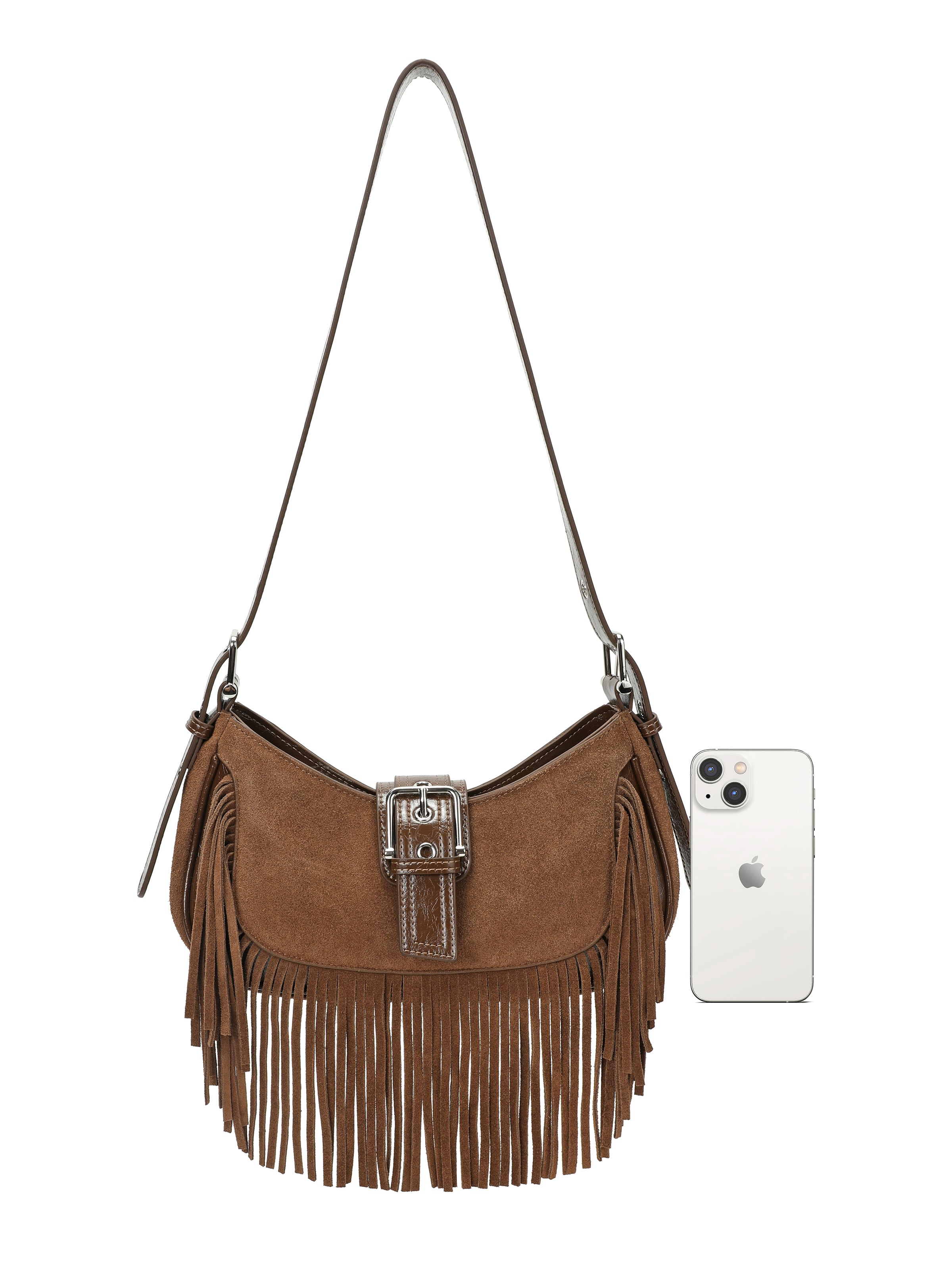 The Marlow Fringe Suede Shoulder Bag