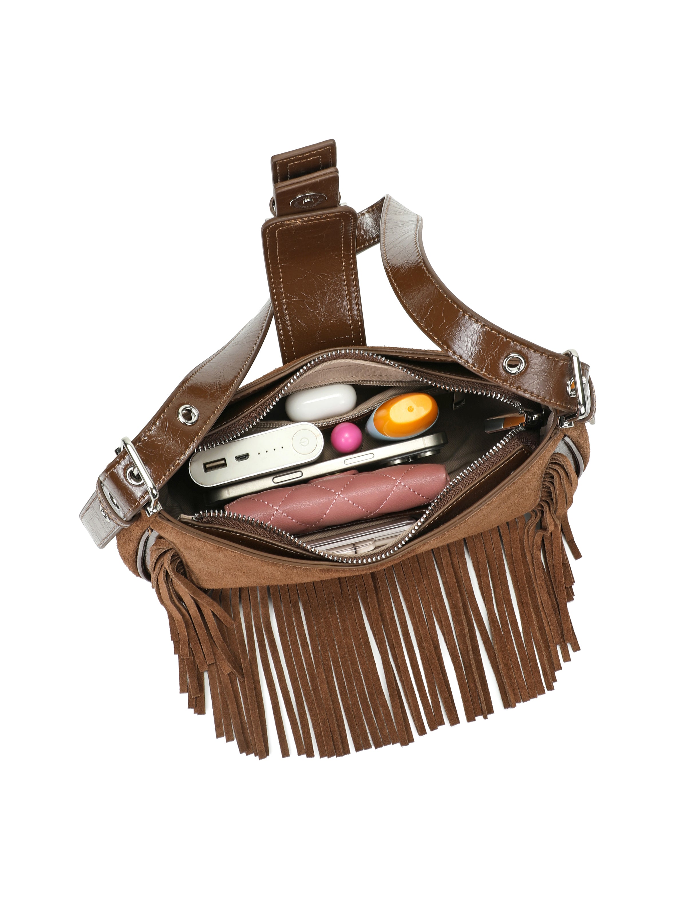 The Marlow Fringe Suede Shoulder Bag