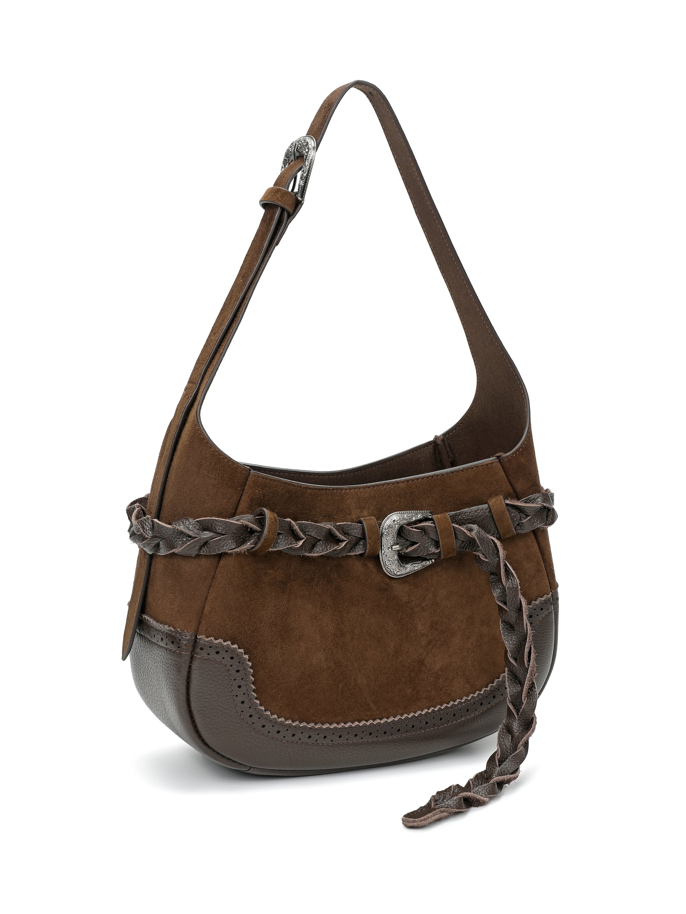 The Juniper Suede Fringe Shoulder Bag