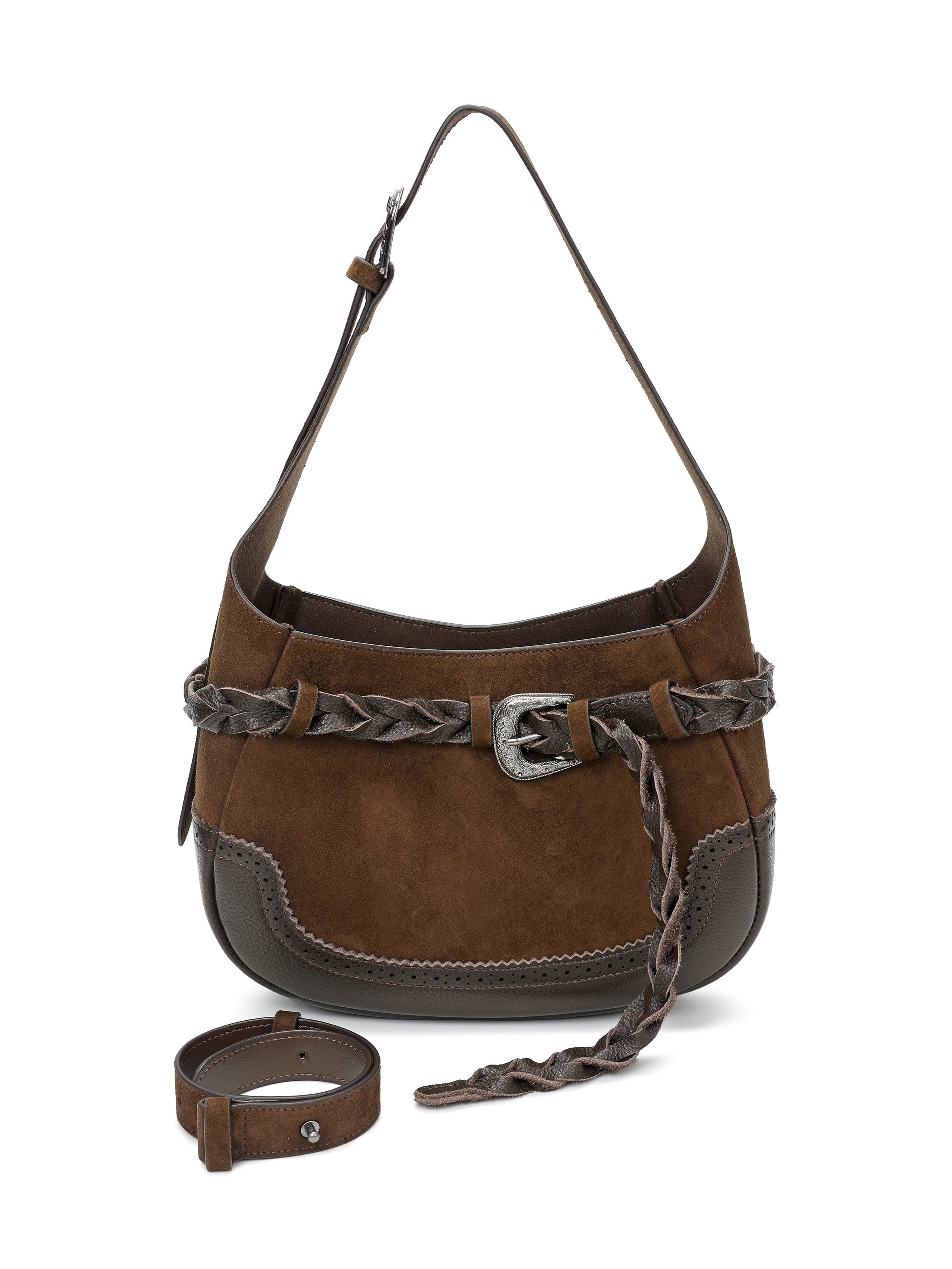 The Juniper Suede Fringe Shoulder Bag