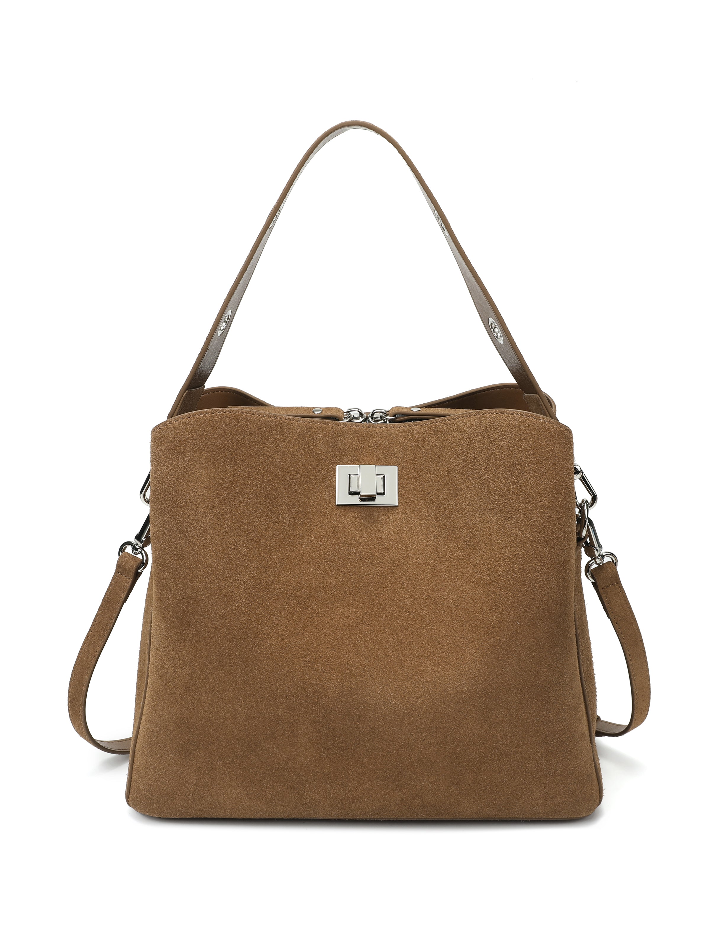 The Geneva Suede Top-Handle