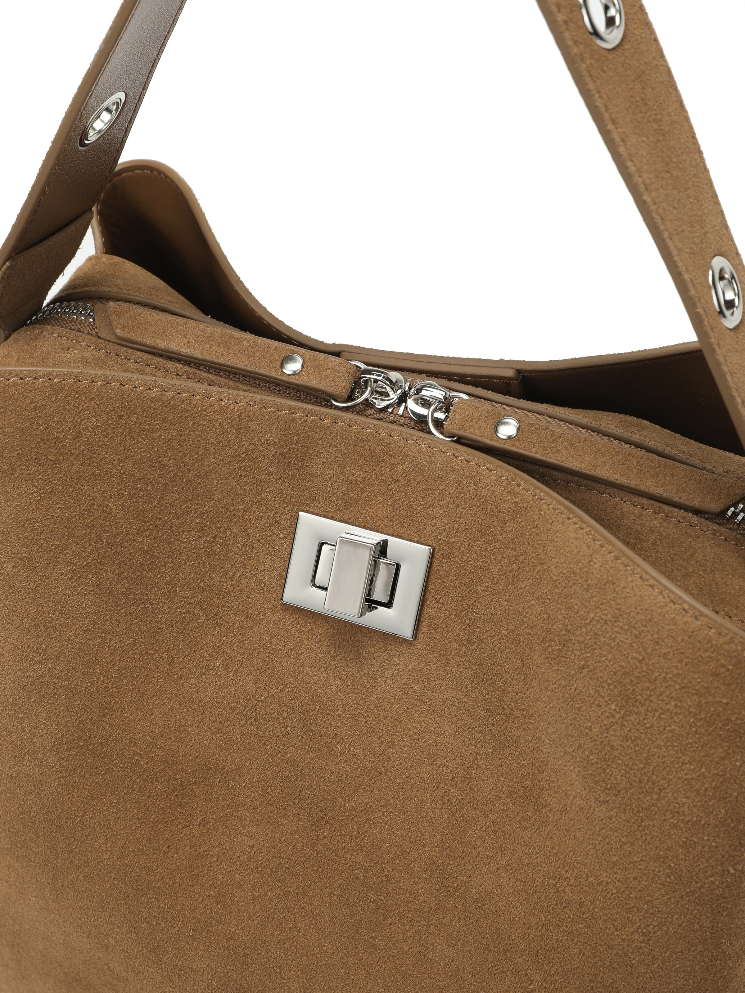 The Geneva Suede Top-Handle