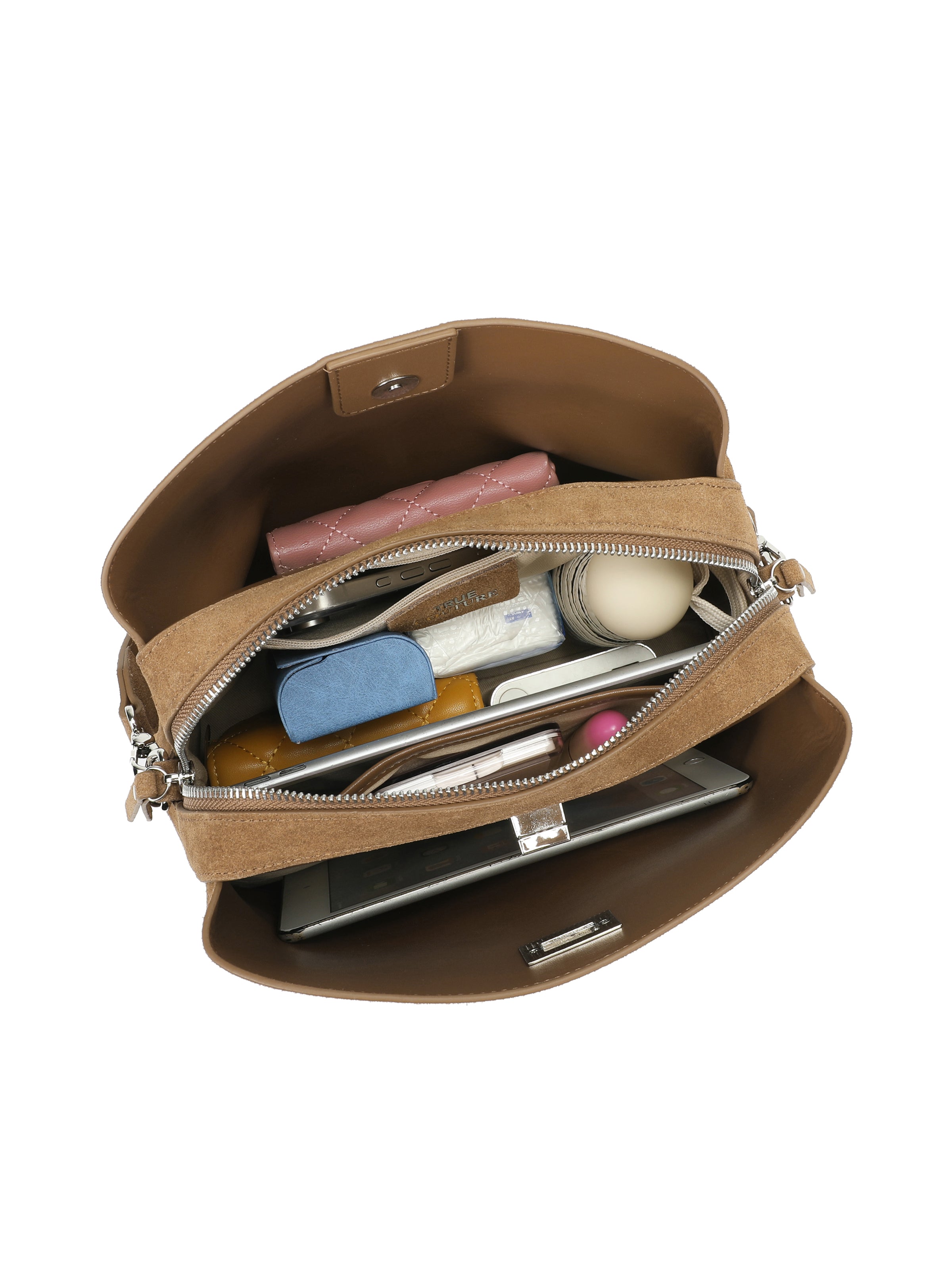 The Geneva Suede Top-Handle