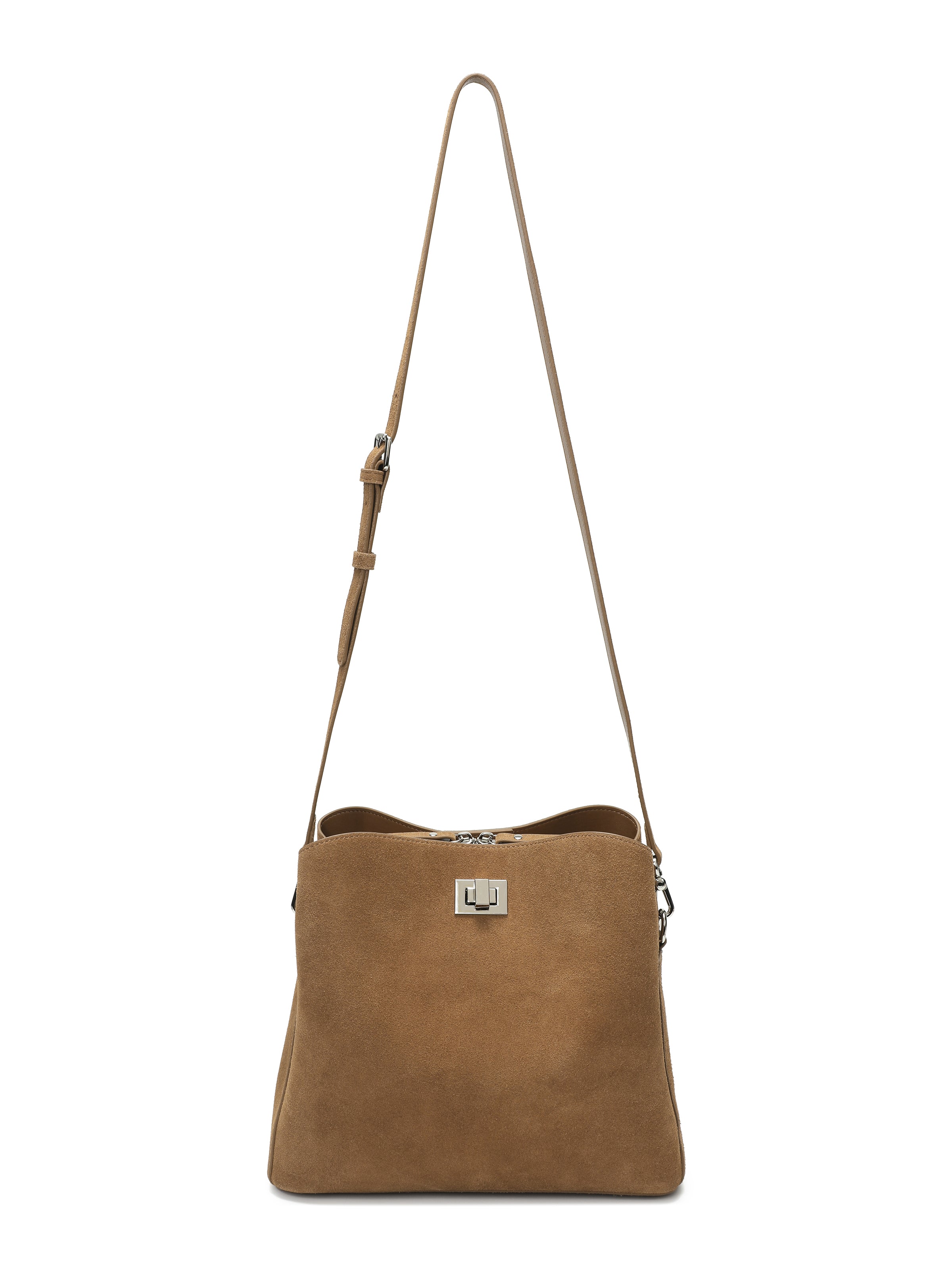 The Geneva Suede Top-Handle