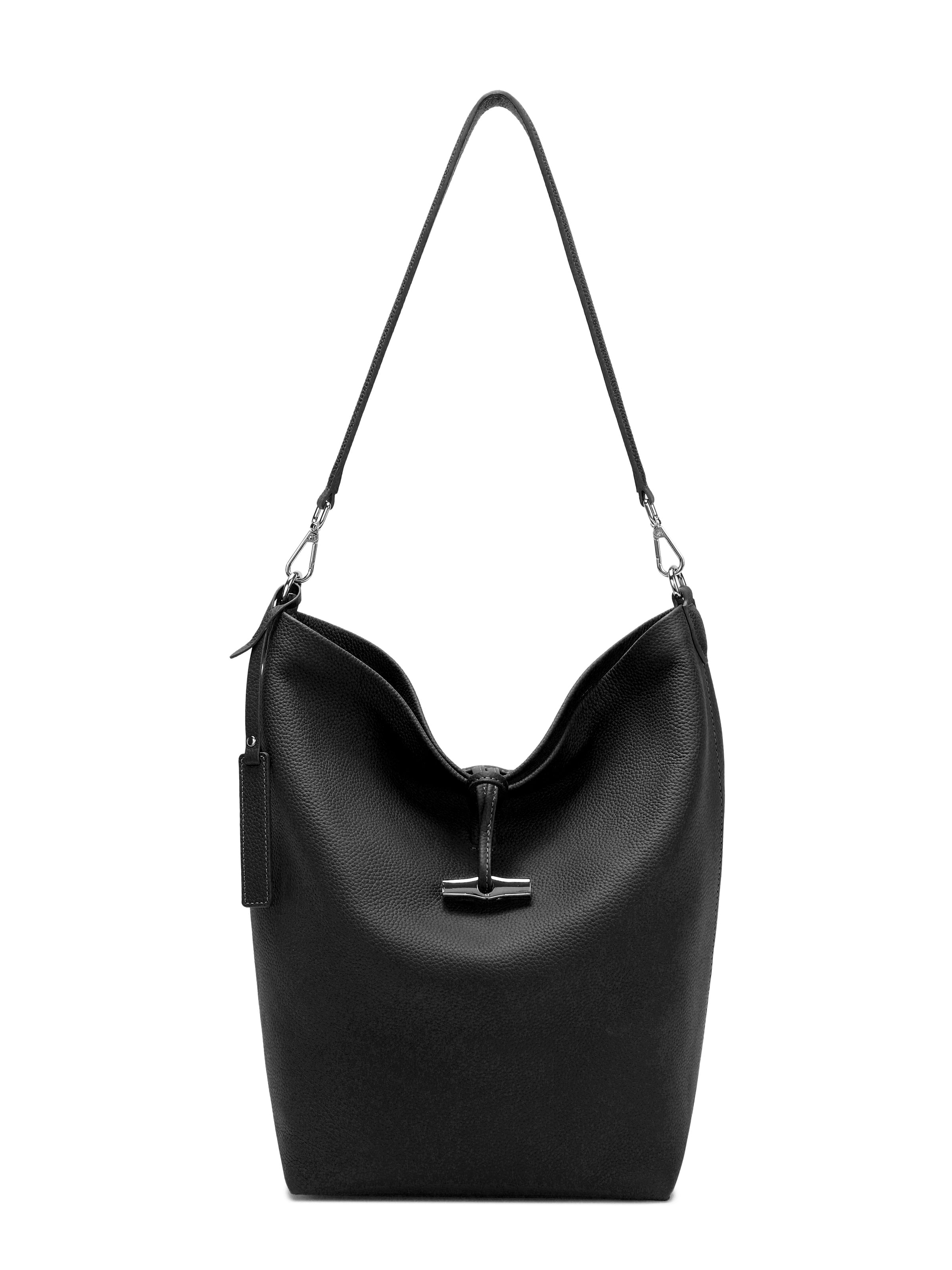 The Solenne Soft Hobo – Pebbled Leather Shoulder Bag