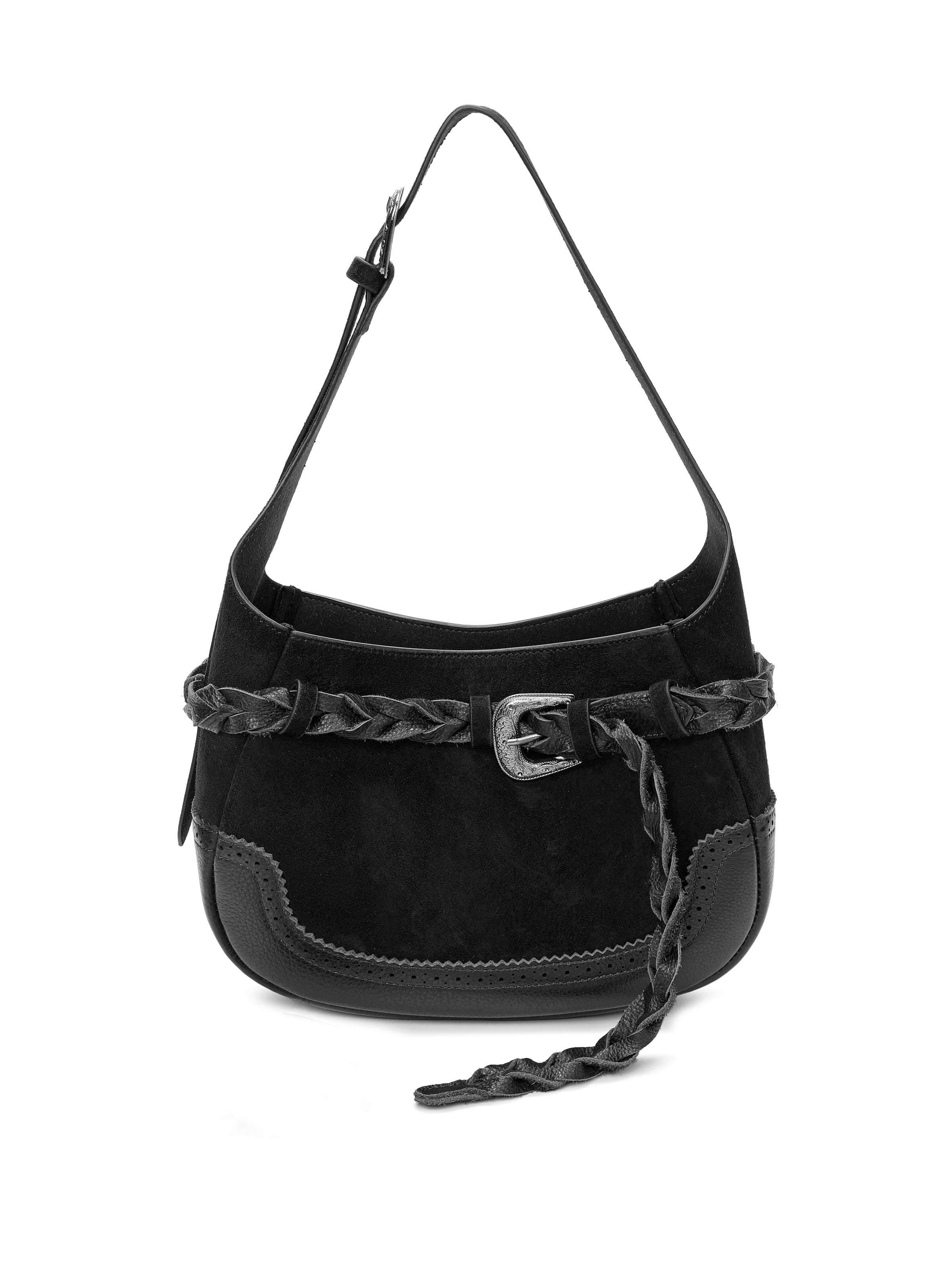 The Juniper Suede Fringe Shoulder Bag